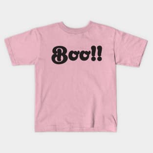 Boo Scary Black Kids T-Shirt